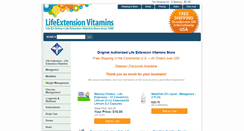 Desktop Screenshot of lifeextensionvitamins.com